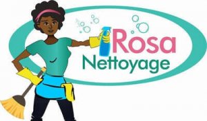 Rosa Nettoyage Reinigungsfirma Logo